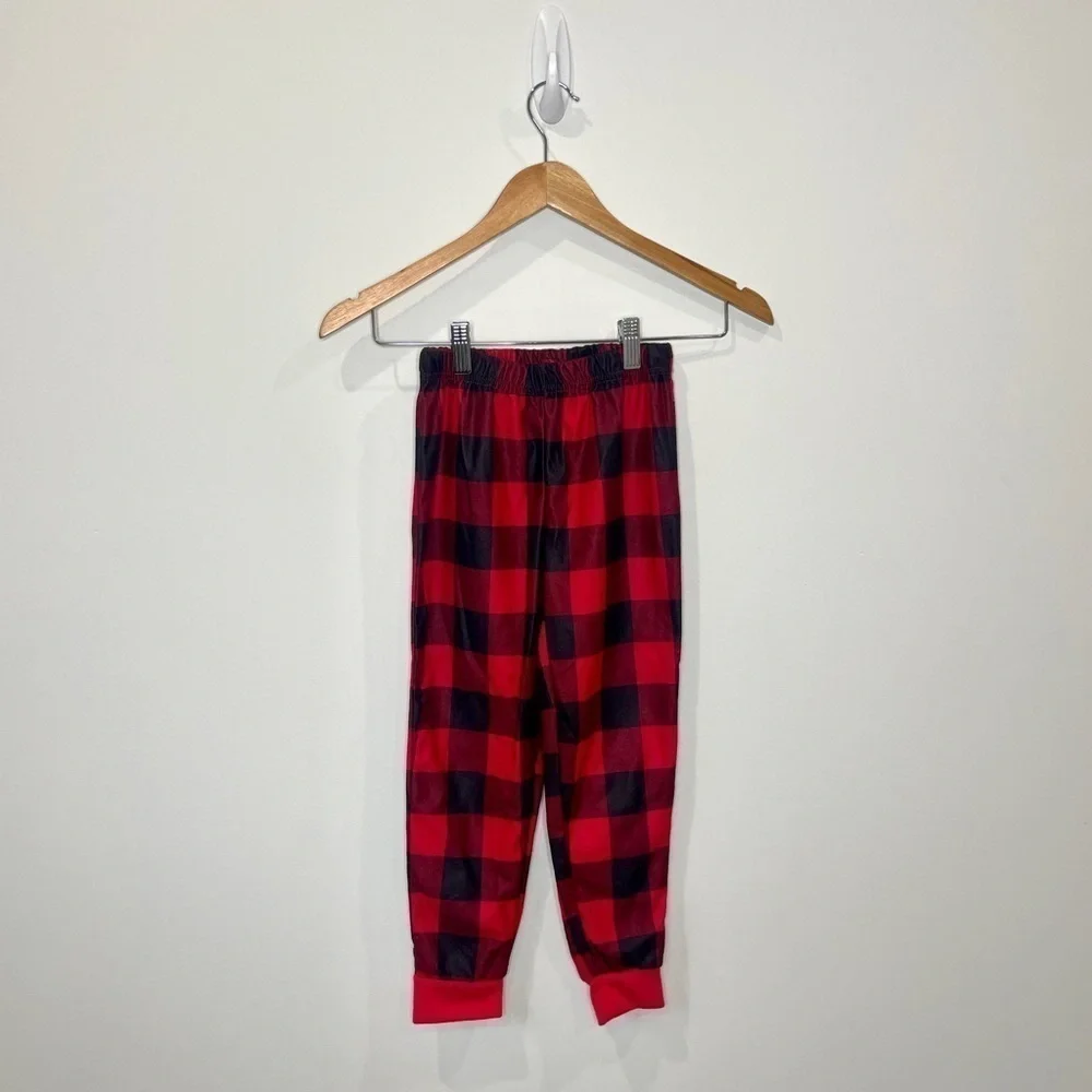 Kids Red Flannel Pajama Bottoms